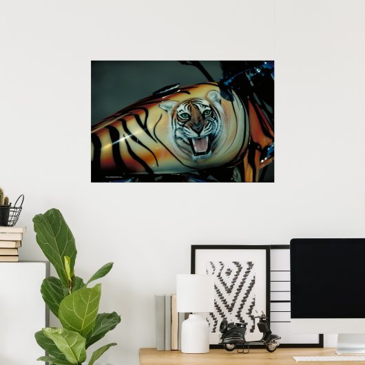 Harley Fuel Tank - S.D. Poster (Thuiskantoor)