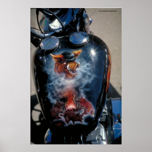 Harley Fuel Tank - S.D. Poster (Voorkant)