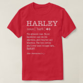 Harley Funny Adult Mannen First Name Definition Pe T-shirt (Design voorkant)