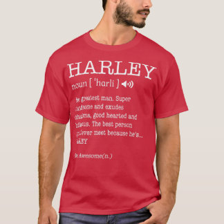 Harley Funny Adult Mannen First Name Definition Pe T-shirt