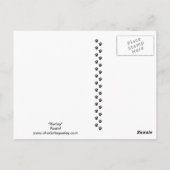 Harley Greyhound Dog Art Briefkaart (Achterkant)