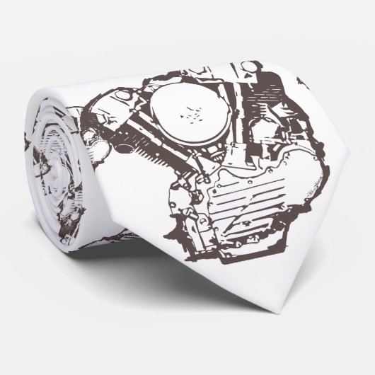 Harley Knucklehead Stropdas (Opgerold)