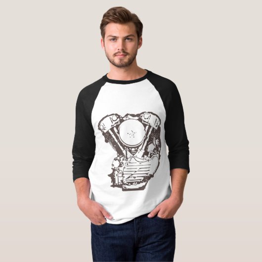 Harley Knucklehead T-shirt (Voorkant volledig)