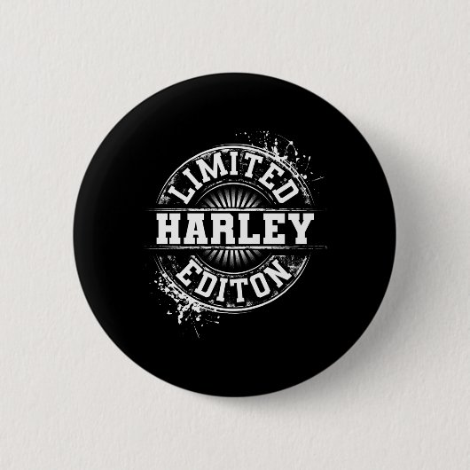 Harley Leugeneditie Funny Gepersonaliseerde Naam G Ronde Button 5,7 Cm (Voorkant)