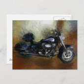 Harley Motorcycle Art Briefkaart (Voorkant / Achterkant)