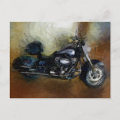 Harley Motorcycle Art Briefkaart (Voorkant)
