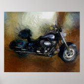 Harley Motorcycle Art Poster (Voorkant)