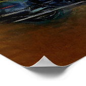 Harley Motorcycle Art Poster (Hoek)