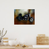 Harley Motorcycle Fine Art Print (Keuken)