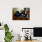 Harley Motorcycle Fine Art Print (Thuiskantoor)