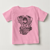 Harley Panhead Engine Tekening (Voorkant)