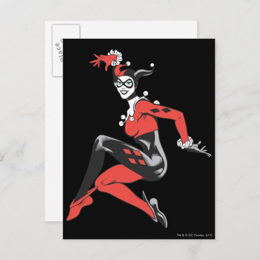 Harley Quinn 1 Briefkaart (Voorkant / Achterkant)