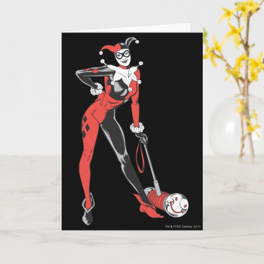 Harley Quinn 2 Kaart (Gele Bloem)