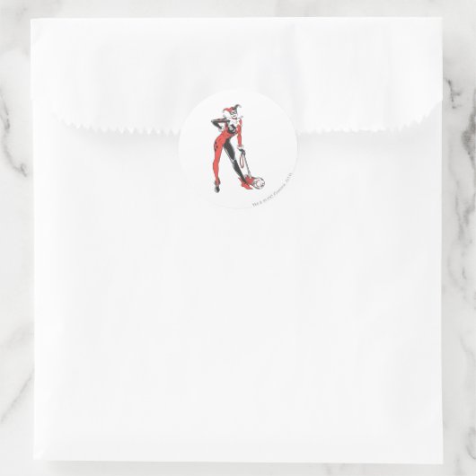 Harley Quinn 2 Ronde Sticker (Tas)