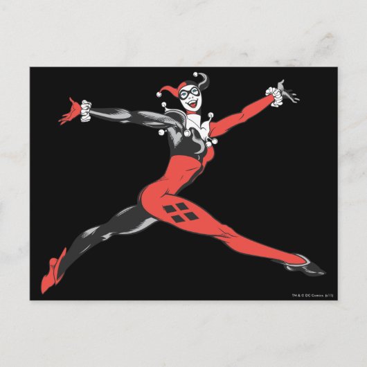 Harley Quinn 3 Briefkaart (Voorkant)