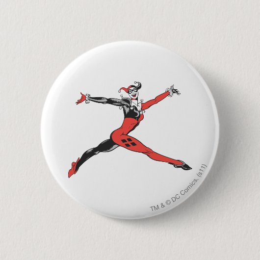 Harley Quinn 3 Ronde Button 5,7 Cm (Voorkant)