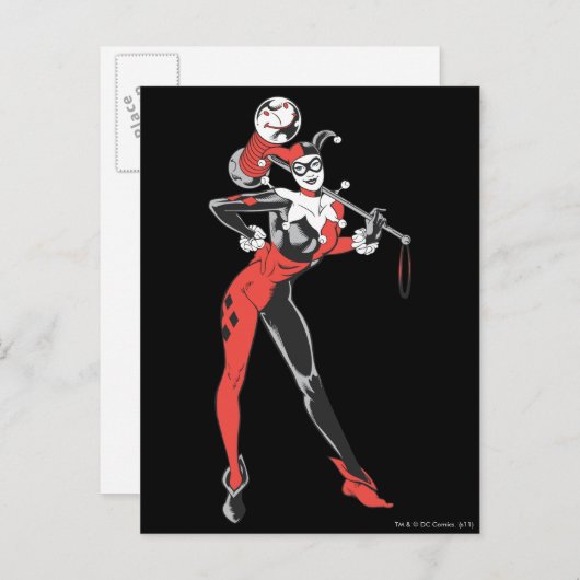 Harley Quinn 4 Briefkaart (Voorkant / Achterkant)