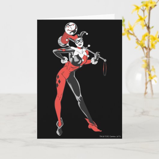 Harley Quinn 4 Kaart (Gele Bloem)
