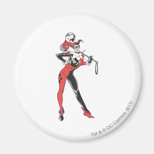 Harley Quinn 4 Magneet (Voorkant)
