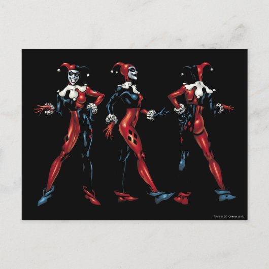 Harley Quinn - All Sides Briefkaart (Voorkant)