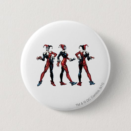 Harley Quinn - All Sides Ronde Button 5,7 Cm (Voorkant)