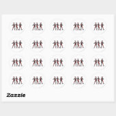 Harley Quinn - All Sides Ronde Sticker (Vel)