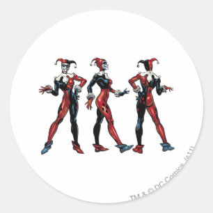 Harley Quinn - All Sides Ronde Sticker
