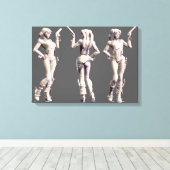 Harley Quinn Alternate 2 Canvas Afdruk (Insitu (Houten vloer))