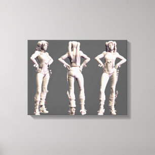 Harley Quinn Alternate Turnround Canvas Afdruk