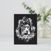 Harley Quinn Badge Briefkaart (Staand voorkant)