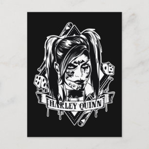 Harley Quinn Badge Briefkaart