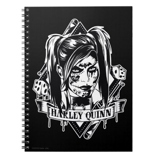 Harley Quinn Badge Notitieboek (Voorkant)