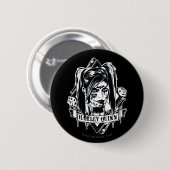 Harley Quinn Badge Ronde Button 5,7 Cm (Voorkant /achterkant)
