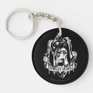 Harley Quinn Badge Sleutelhanger
