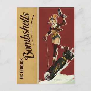 Harley Quinn Bombshells Pinup Briefkaart