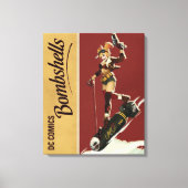 Harley Quinn Bombshells Pinup Canvas Afdruk (Voorkant)