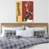 Harley Quinn Bombshells Pinup Canvas Afdruk (Insitu (Slaapkamer))