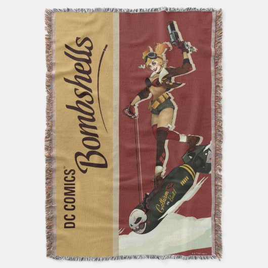 Harley Quinn Bombshells Pinup Deken (Voorkant Verticaal)