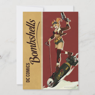 Harley Quinn Bombshells Pinup Kaart