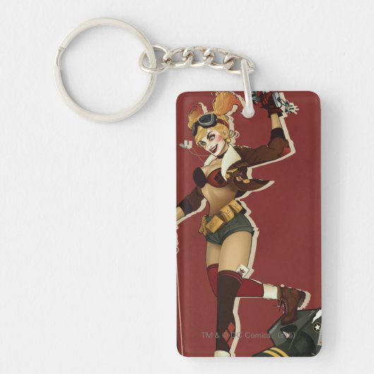 Harley Quinn Bombshells Pinup Sleutelhanger (Voorkant)