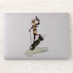 Harley Quinn Bombshells Pinup Sticker