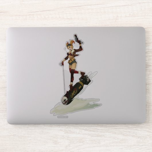 Harley Quinn Bombshells Pinup Sticker (Computer)