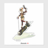 Harley Quinn Bombshells Pinup Sticker (Vel)