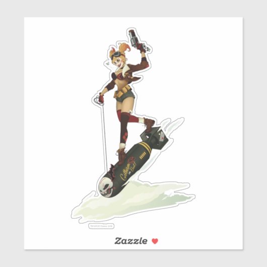 Harley Quinn Bombshells Pinup Sticker (Vel)