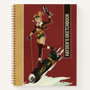 Harley Quinn Bombshells Pinup Tekening Notitieboek