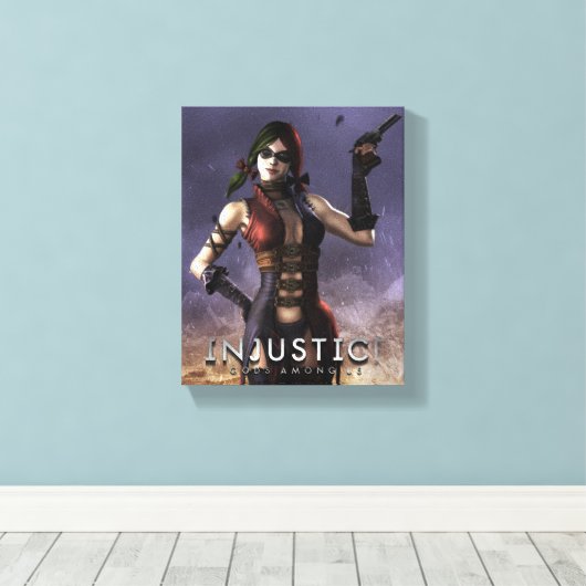 Harley Quinn Canvas Afdruk (Insitu (Houten vloer))