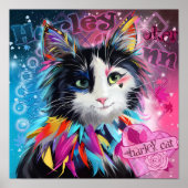 Harley Quinn de kat Poster (Voorkant)