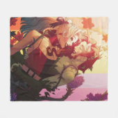 Harley Quinn en Poison Ivy Pride Comic Hoesje Fleece Deken (Voorkant (Horizontaal))