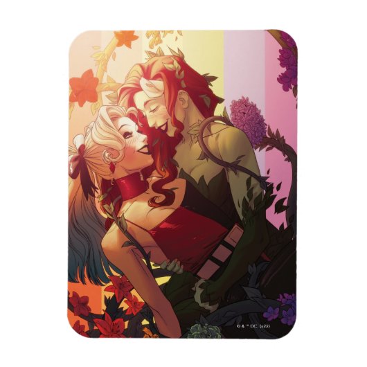 Harley Quinn en Poison Ivy Pride Comic Hoesje Magneet (Verticaal)