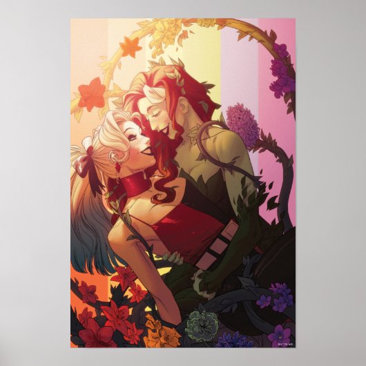Harley Quinn en Poison Ivy Pride Comic Hoesje Poster (Voorkant)